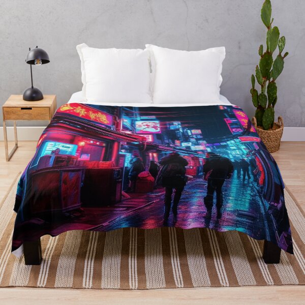 Item preview, Endless Neon - Cyberpunk Cityscape Skyline  designed and sold by pastbarack.