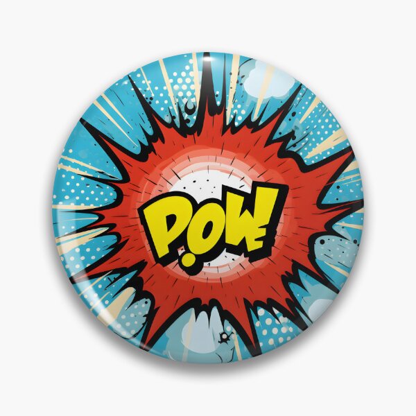 Aperçu de l'œuvre Vibrant Impact - Pop Art Explosion avec "POW" créée et vendue par UrsaStick.