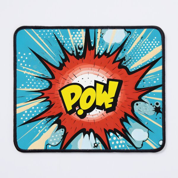 Item preview, Vibrant Impact - Pop Art Explosion with "POW" designed and sold by UrsaStick.
