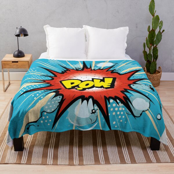 Aperçu de l'œuvre Vibrant Impact - Pop Art Explosion avec "POW" créée et vendue par UrsaStick.