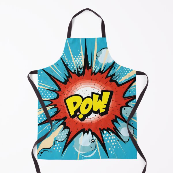 Aperçu de l'œuvre Vibrant Impact - Pop Art Explosion avec "POW" créée et vendue par UrsaStick.