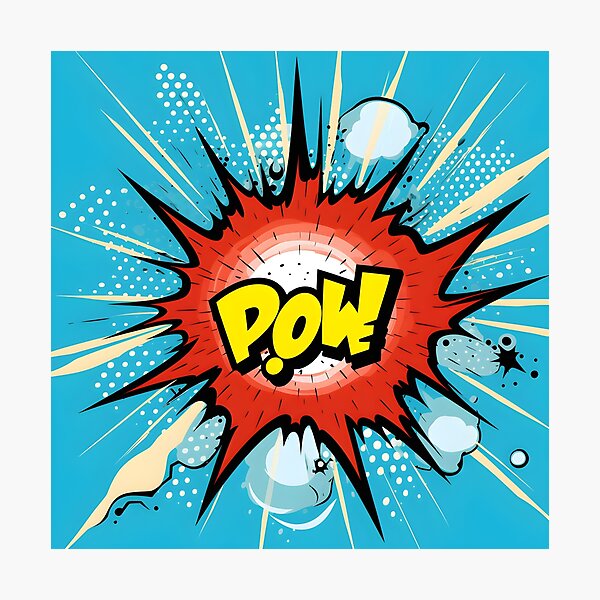 Item preview, Impacto vibrante: explosión de arte pop con "POW" designed and sold by UrsaStick.