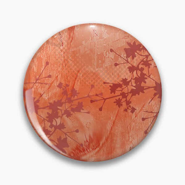 Item preview, Flower Leaves Foliage Overall Pattern Orange Colors Background designed and sold by InfinityDsigns.