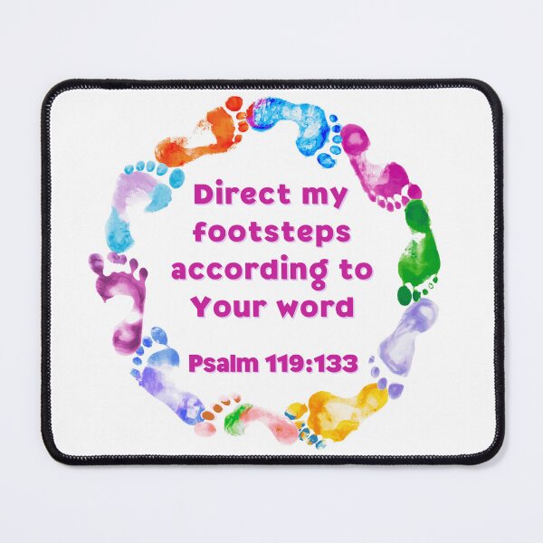 Item preview, Psalm 119:133 - Direct my footsteps according to Your word designed and sold by FlutterByH.