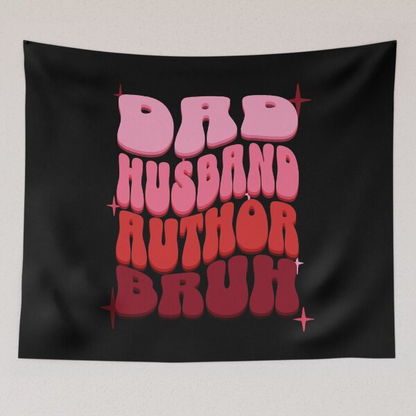 Item preview, Dad Husband Author, Retro Colorful Daddy design designed and sold by BYNDART.
