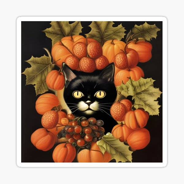 Item preview, Halloween Cat, Young Kit Whitecheeks, He Who Brings Good Fortune designed and sold by msunshine11.
