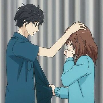 Futaba & Kou ( Ao Haru Ride ) Blue Spring Ride Sticker by babydollmerch