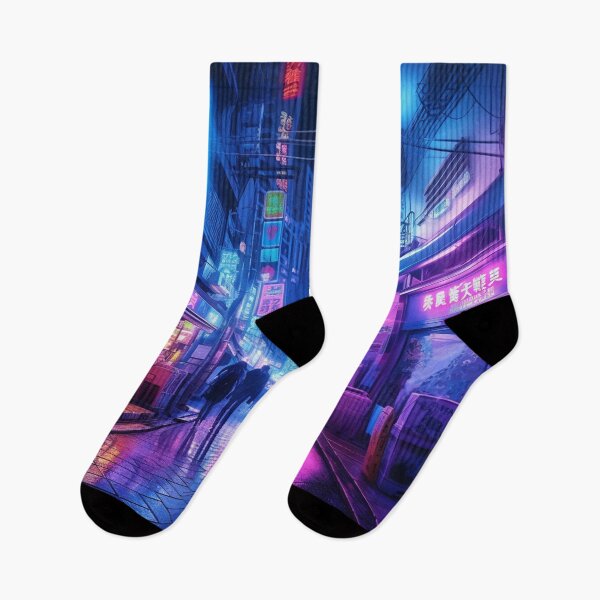 Item preview, Endless Neon - Cyberpunk Cityscape Skyline  designed and sold by pastbarack.