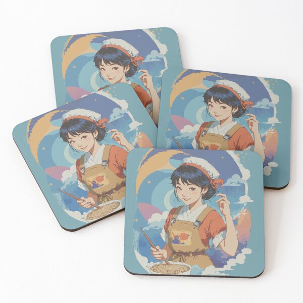 Item preview, Japanese Chef Enjoying a Bowl of Ramen in an Atmosphere of Delicious Serenity designed and sold by CreacionesLavin.