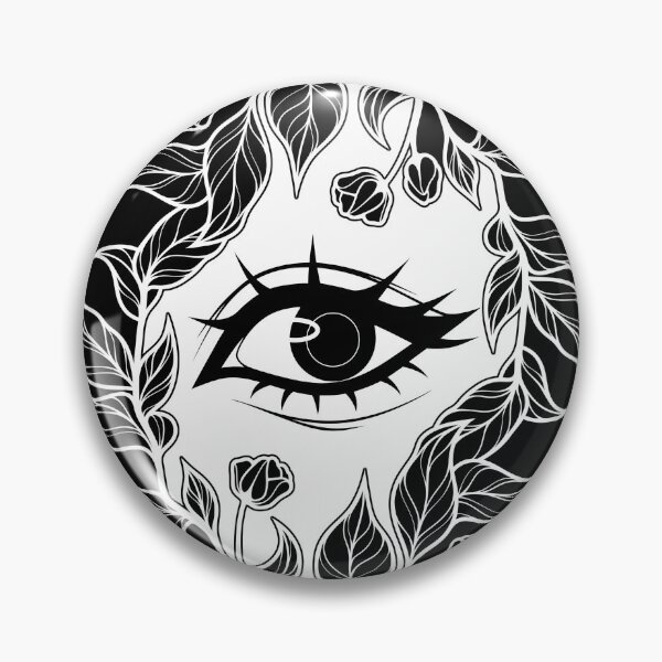 Artikelvorschau, Auge umrahmt von Blättern und Blüten entworfen und verkauft von ObsidianDaz.