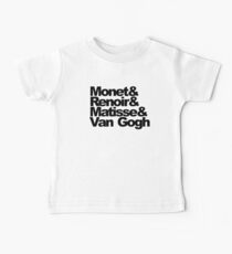 Monet and Renoir and Matisse and Van Gogh Baby Tee