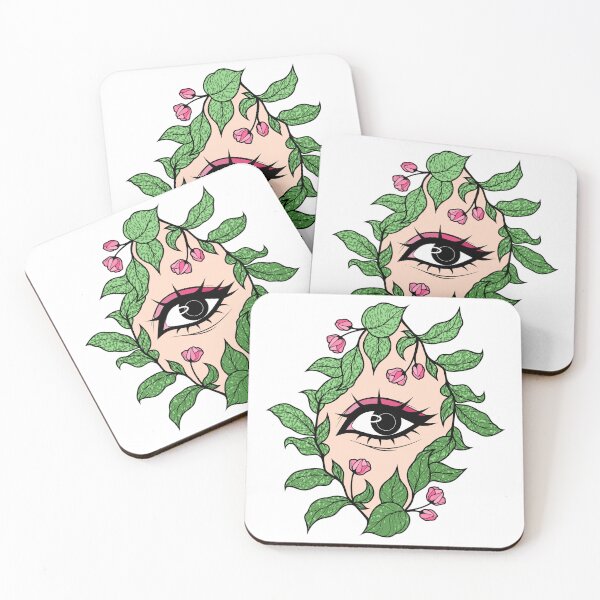 Item preview, Eye Framed by Leaves and Blossoms designed and sold by ObsidianDaz.
