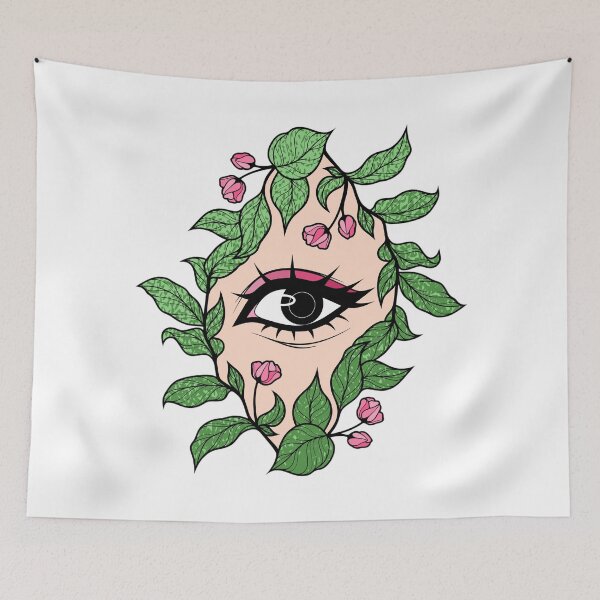 Item preview, Eye Framed by Leaves and Blossoms designed and sold by ObsidianDaz.