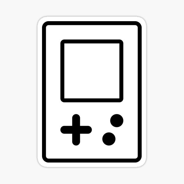 A Simple Handheld Game Console Sticker
