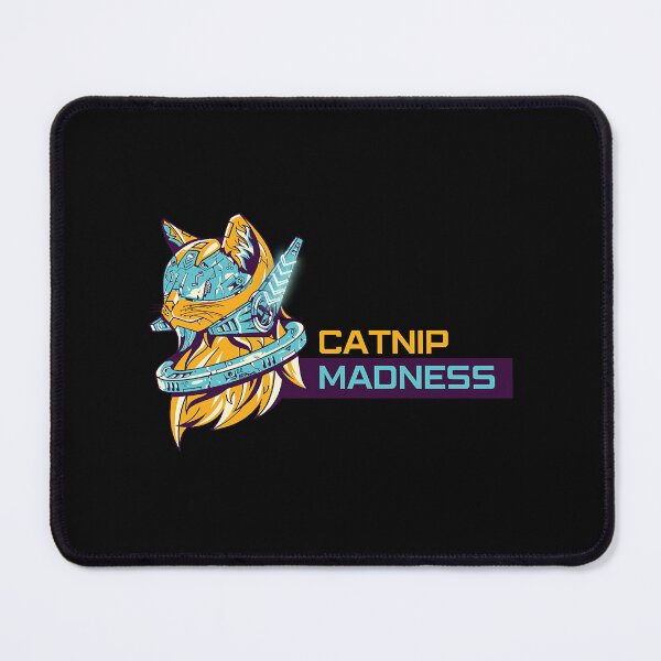 Item preview, Catnip Madness Cyber Edition 2024  Cyber  Neon  Cat designed and sold by WilhelminaFaulk.