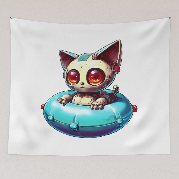 Item preview, Robo-Cat Swimming! designed and sold by kukamatsu.