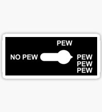pew pew pistole Sticker