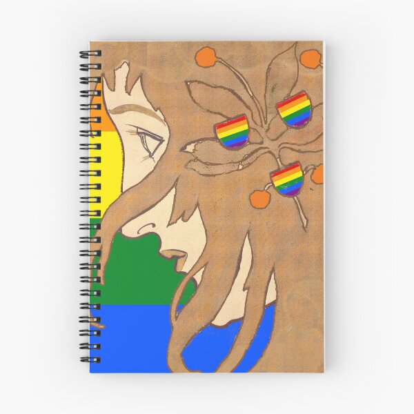Item preview, Portrait of a (LGBTQIA+) girl, by Koloman Moser.(1897). Derivative work by Mindthecherry designed and sold by MINDTHECHERRY.