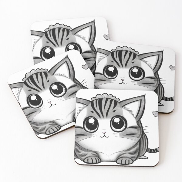 Item preview, little cute cat designed and sold by HAMDY-art.