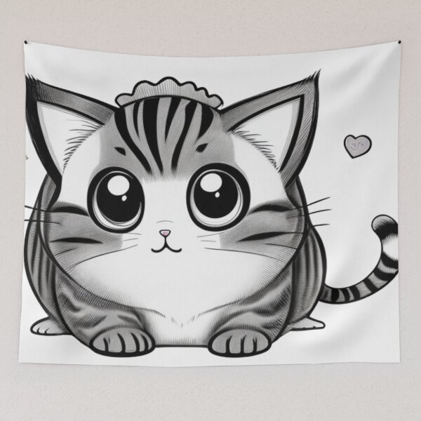 Item preview, little cute cat designed and sold by HAMDY-art.