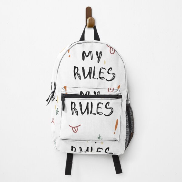 Item preview, My rules motivation phrase funny simple sketch designed and sold by Yana Mustafina | Boho Soulful Designs.