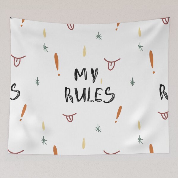 Item preview, My rules motivation phrase funny simple sketch  designed and sold by Yana Mustafina | Boho Soulful Designs.