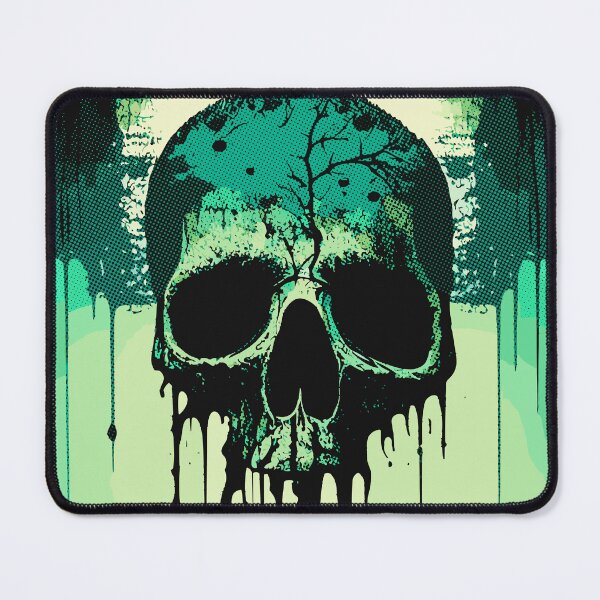 Item preview, skull head illustration art work designed and sold by mixreality.
