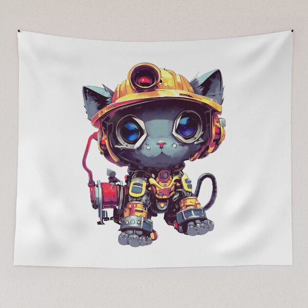 Item preview, Robo-Cat Firefighter! designed and sold by kukamatsu.