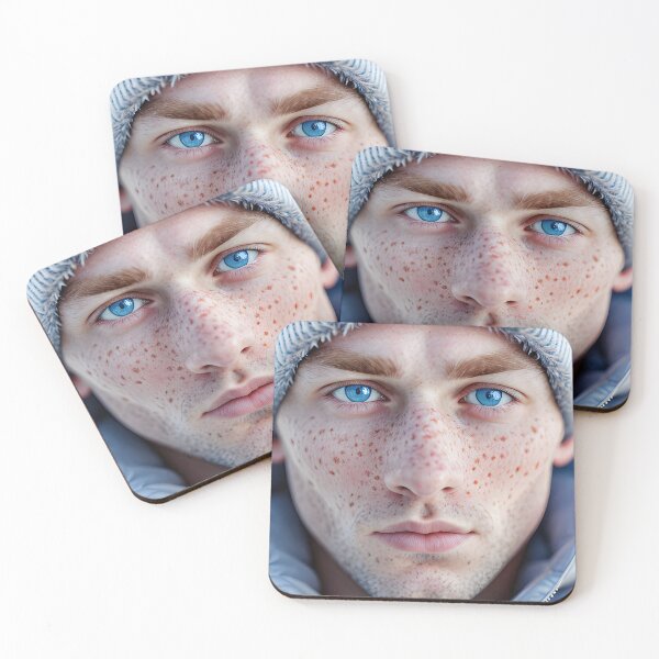 Item preview, Freckled young man in cold weather designed and sold by ansaharju.