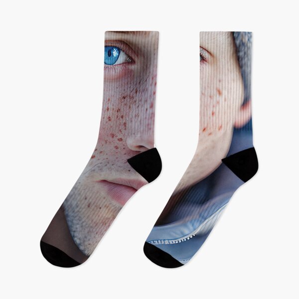 Item preview, Freckled young man in cold weather designed and sold by ansaharju.