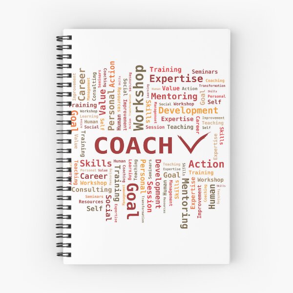 Item preview, Word Cloud Coach Skills Expertise in Red Orange Colors designed and sold by InfinityDsigns.