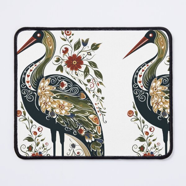 Item preview, The Whimsical Folklore's Floral Stork designed and sold by EmeraldeaArt.