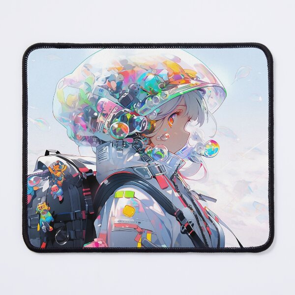 Item preview, Anime Astronaut Girl | Futuristic Elegance and Unique Style designed and sold by blackaholic.