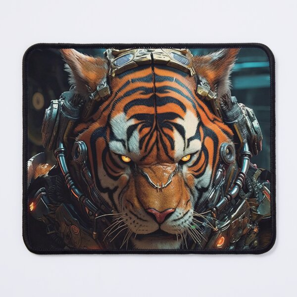 Item preview, cyber tiger designed and sold by ArtByte-Studio.