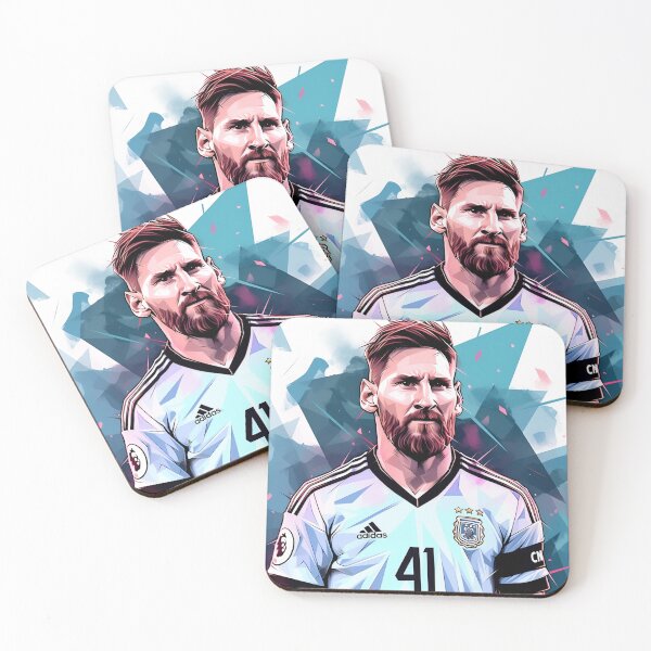 Item preview, Lionel Messi in adidas jersey designed and sold by neerajgenius.