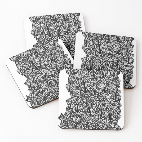 Item preview, Untitled Pen Drawing #4 (inverted) designed and sold by JonDuciArt.