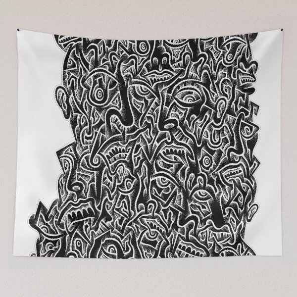Item preview, Untitled Pen Drawing #4 (inverted) designed and sold by JonDuciArt.