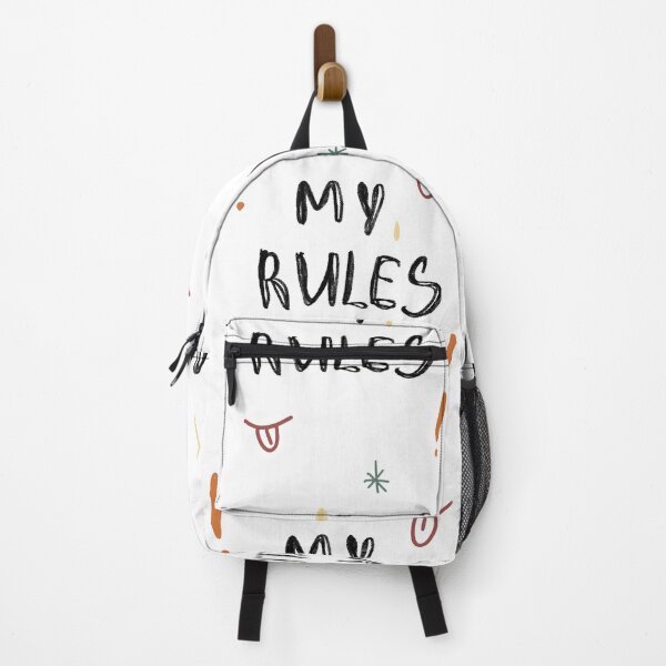 Item preview, My rules motivation phrase simple seamless pattern designed and sold by Yana Mustafina | Boho Soulful Designs.