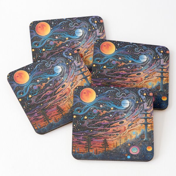 Item preview, Cosmos in Colors VIII: A Celestial Mural Merging Galaxies, Stars and Constellations. designed and sold by InsaneLEDP.