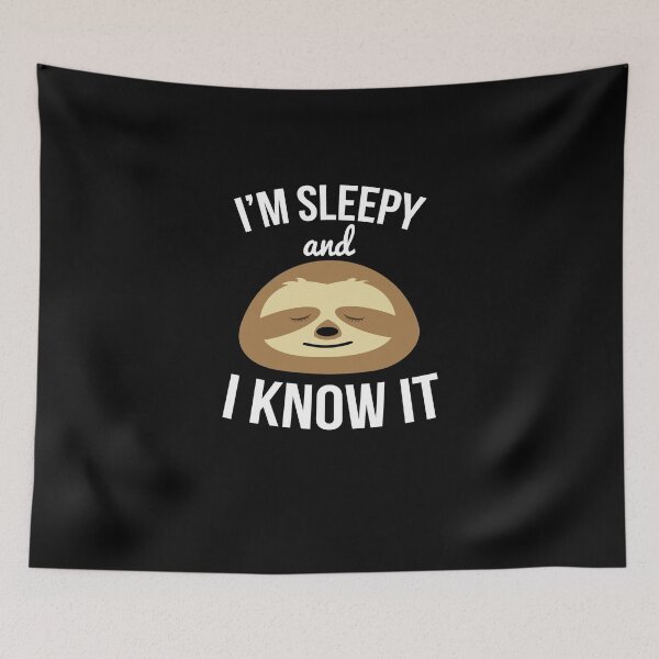Item preview, Sleepy and I Know It Sloth designed and sold by theredteacup.
