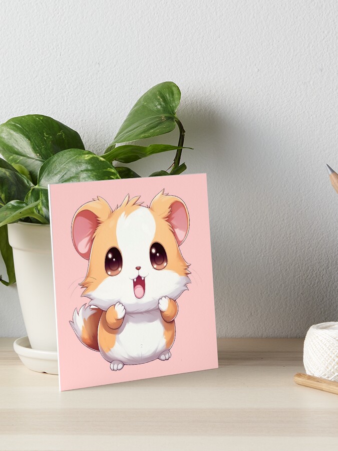 Cute Kawaii Dwarf Hamster Cartoon T-Shirt For A Girl Cute Kawaii Dwarf Hamster Cartoon T-Shirt For A Girl