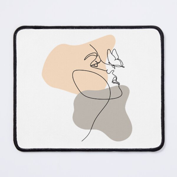 Item preview, Woman with butterfly aesthetic line art! designed and sold by Dsharpstyle.