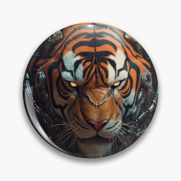 Item preview, cyber tiger designed and sold by ArtByte-Studio.