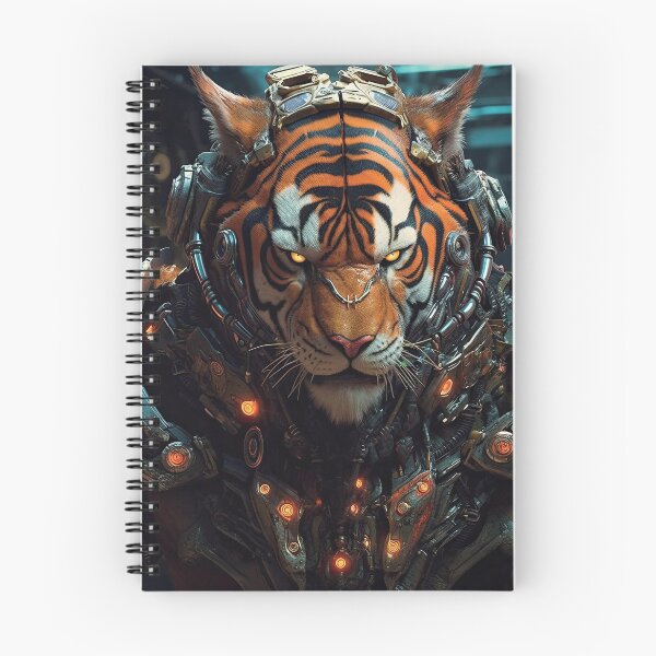 Item preview, cyber tiger designed and sold by ArtByte-Studio.