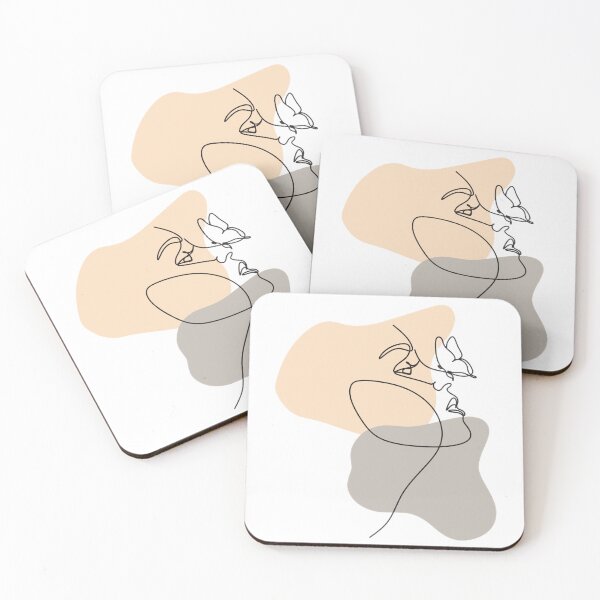 Item preview, Woman with butterfly aesthetic line art! designed and sold by Dsharpstyle.