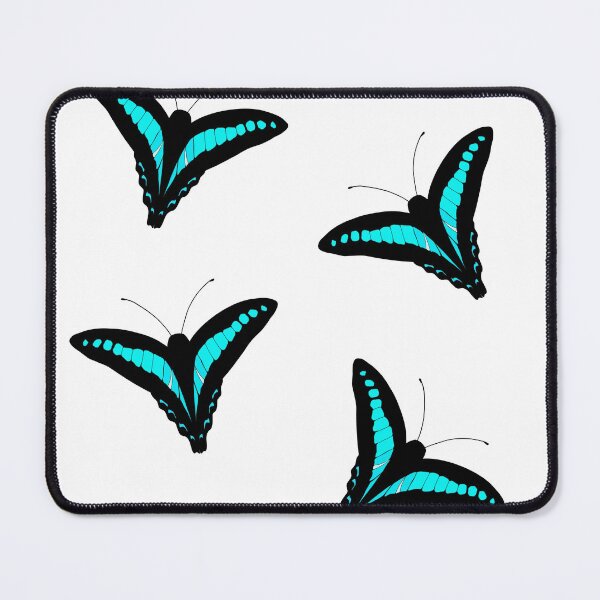 Item preview, Common Bluebottle / Blue Triangle swallowtail butterflies designed and sold by AmeliaTsang.