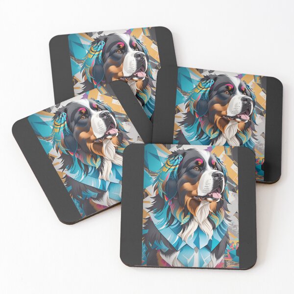 Item preview, Mosaic masterpiece of lively hues, Bernese mountaindog designed and sold by DBPauwels.