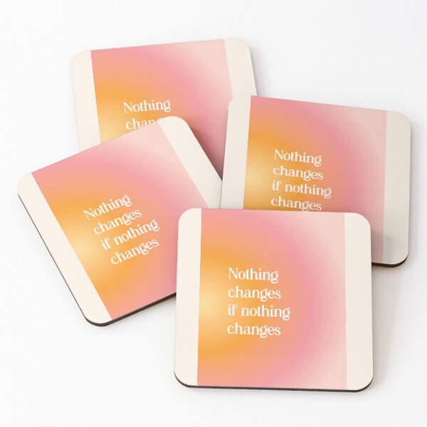Item preview, Nothing Changes if Nothing Changes - Aura Pastel Gradient Energy Poster designed and sold by danielalorenzo.