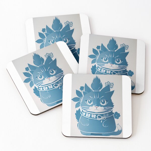 Item preview, Cyanotype Artistry: Samurai Cat designed and sold by Mechanical-Artt.