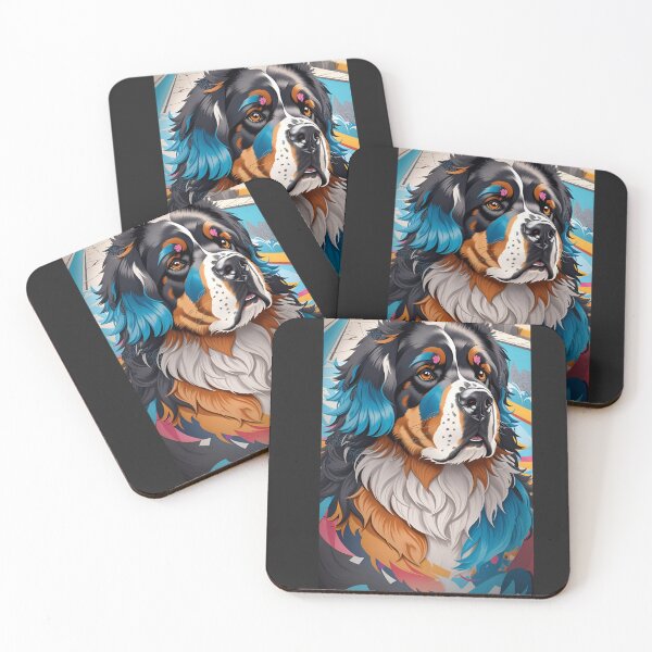 Item preview, Colorful canine dreamscape, Bernese mountaindog designed and sold by DBPauwels.